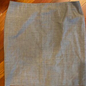 Talbot Women's Plus Gray Pencil Lined Skirt Classic Size 16